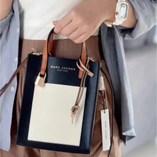 THE TOTE BAG MINI TOTE GRIND SATCHEL SMOKED ALMOND MULTI