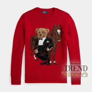 sweater polo ralph lauren polo bear lunar new year 2026 mujer trendstore chile original • sweater polo bear año del caballo ralph lauren vista frontal compra segura chile • detalle tejido intarsia polo bear caballo diseño exclusivo chile • sweater ralph lauren mujer cuello redondo vista lateral envío chile • textura mezcla lana algodón cashmere sweater premium trendstore chile • sweater mujer edición especial polo bear lunar new year chile exclusivo • sweater ralph lauren mujer outfit elegante diseño icónico chile compra online • sweater polo ralph lauren original mujer envío a todo chile trendstore