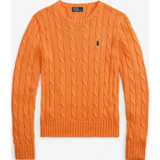 sweater polo ralph lauren naranja punto trenzado mujer trendstore chile original • sweater ralph lauren naranja cuello redondo vista frontal compra segura chile • detalle tejido trenzado algodón sweater ralph lauren mujer exclusivo chile • sweater naranja ralph lauren mujer vista lateral envío a todo chile • textura algodón punto fino sweater polo ralph lauren premium trendstore chile • sweater mujer look elegante casual naranja chile exclusivo • sweater polo ralph lauren mujer outfit moderno color vibrante chile compra online • sweater polo ralph lauren original mujer envío seguro a todo chile trendstore