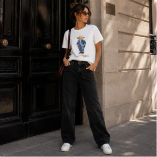 POLERA POLO RALPH LAUREN - POLO BEAR BLANCO - OSITA GRANJERA