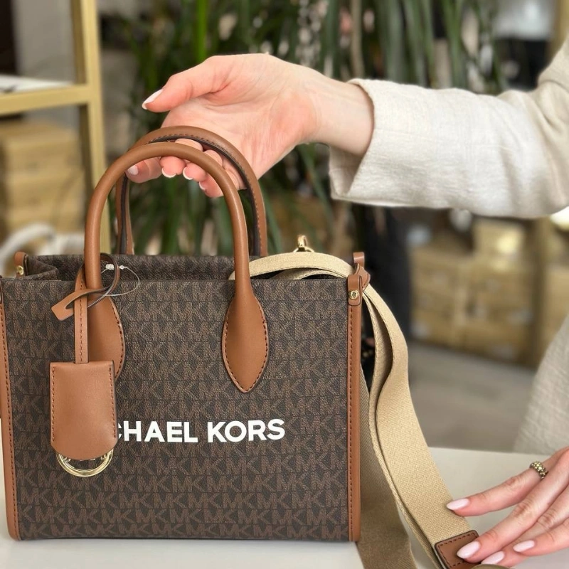 TOTE MICHAEL KORS MIRELLA SMALL SIGNATURE CAFE MONOGRAMA