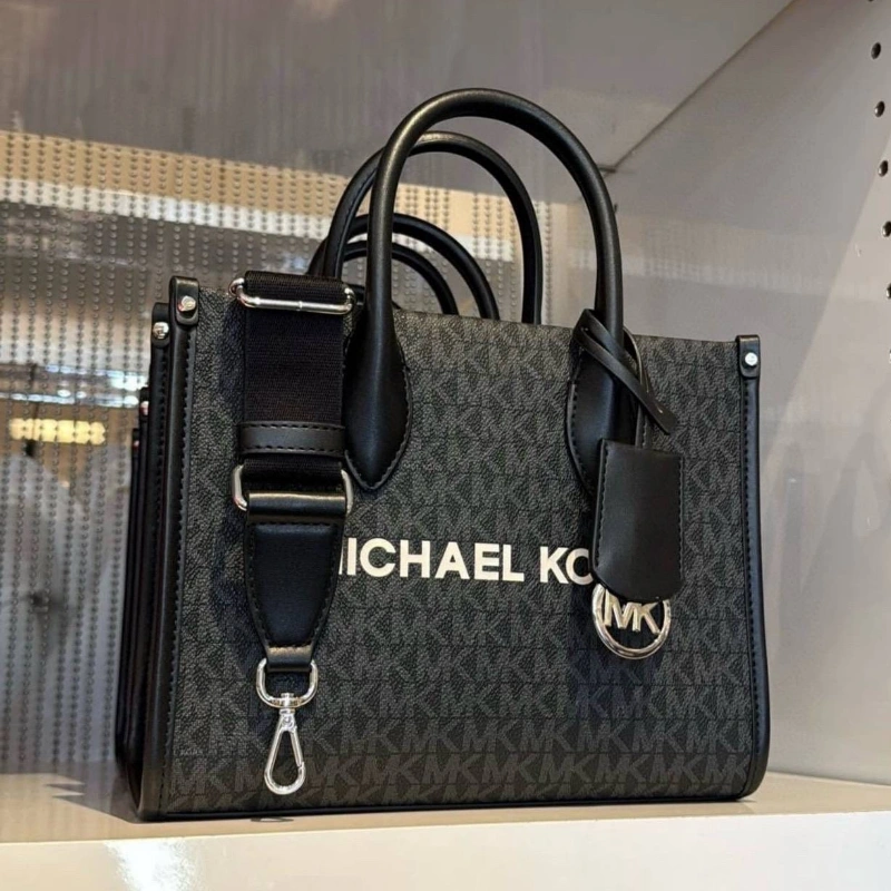 TOTE MICHAEL KORS MIRELLA NEGRA MONOGRAMA CROSSBODY MUJER