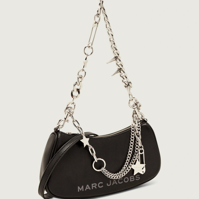 CARTERA MARC JACOBS THE STAR CHARM NEGRO CUERO SHOULDER BAG