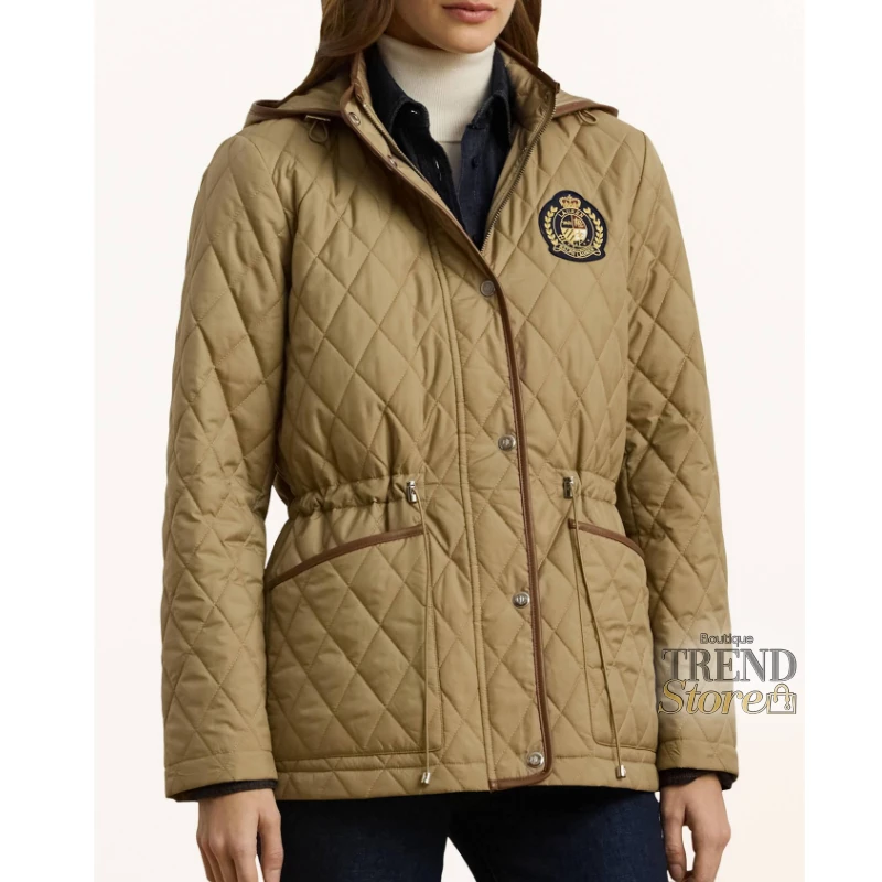 CHAQUETA LAUREN RALPH LAUREN ACOLCHADA CORTA CAFE