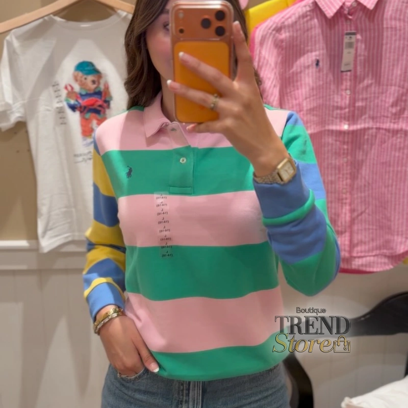 POLERÓN POLO RALPH LAUREN ESTILO RUGBY MUJER