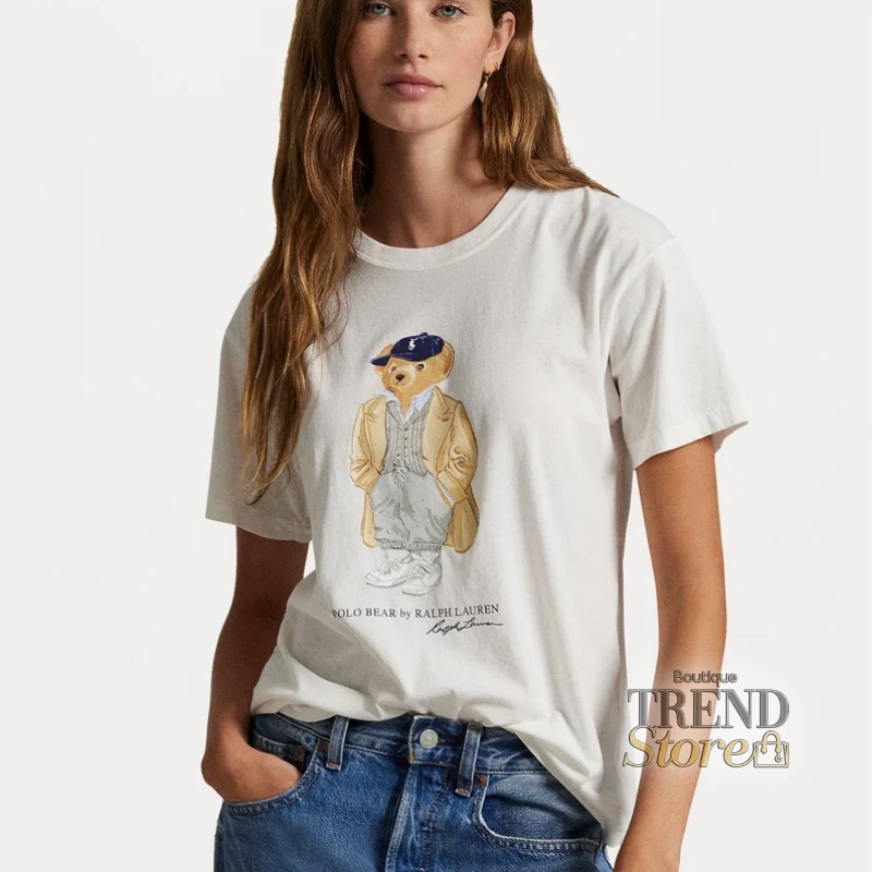 POLERA POLO RALPH LAUREN - POLO BEAR BLANCO - OSITA URBANA