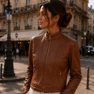 CHAQUETA MUJER GUESS - CAFE VEGAN FAUX