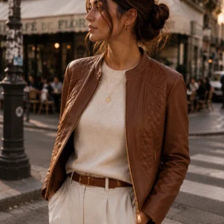 CHAQUETA MUJER GUESS - CAFE VEGAN FAUX