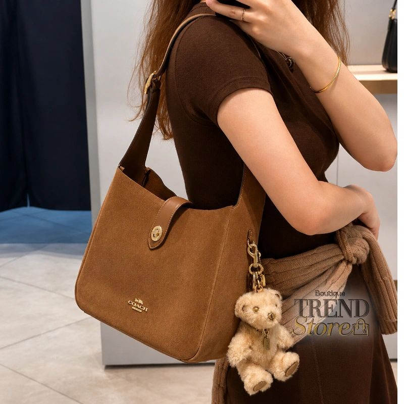 CARTERA COACH HADLEY CONVERTIBLE CROSSBODY SUEDE SIENNA