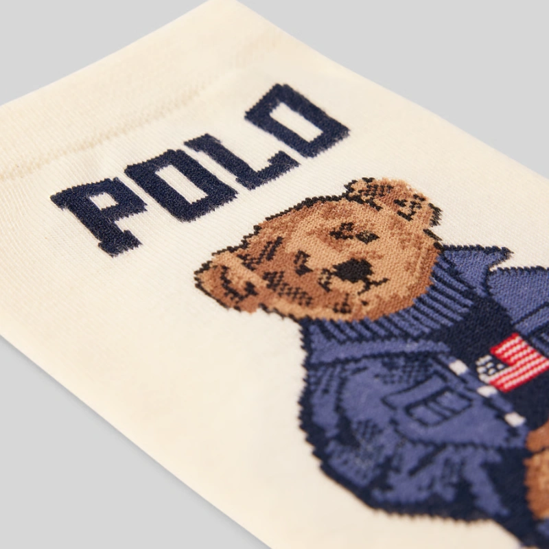 CALCETINES POLO RALPH LAUREN POLO BEAR BANDERA USA - 1 PAR