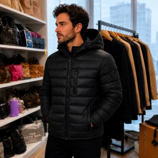 CHAQUETA HOMBRE MICHAEL KORS RIALTO NEGRO MC64702