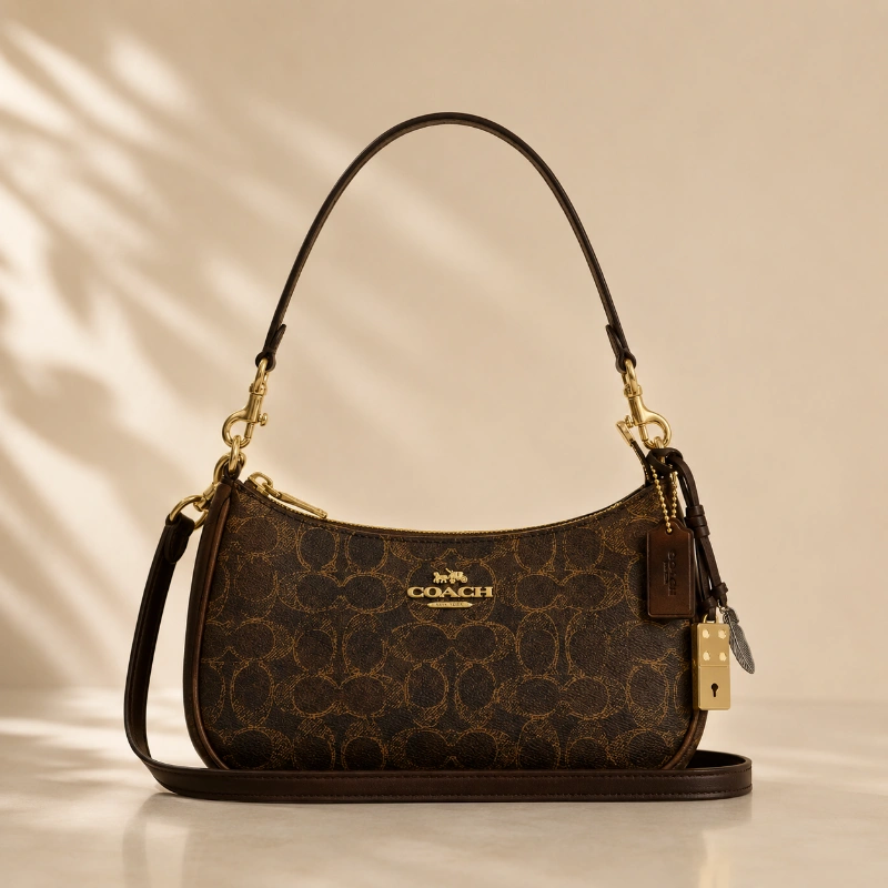 CARTERA COACH TERI SHOULDER BAG  CON CHARMS