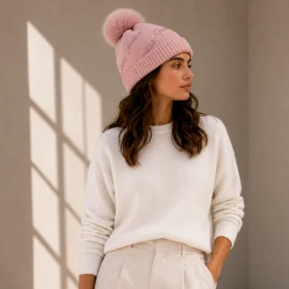 GORRO INVIERNO GUESS - ROSA CRISTALES