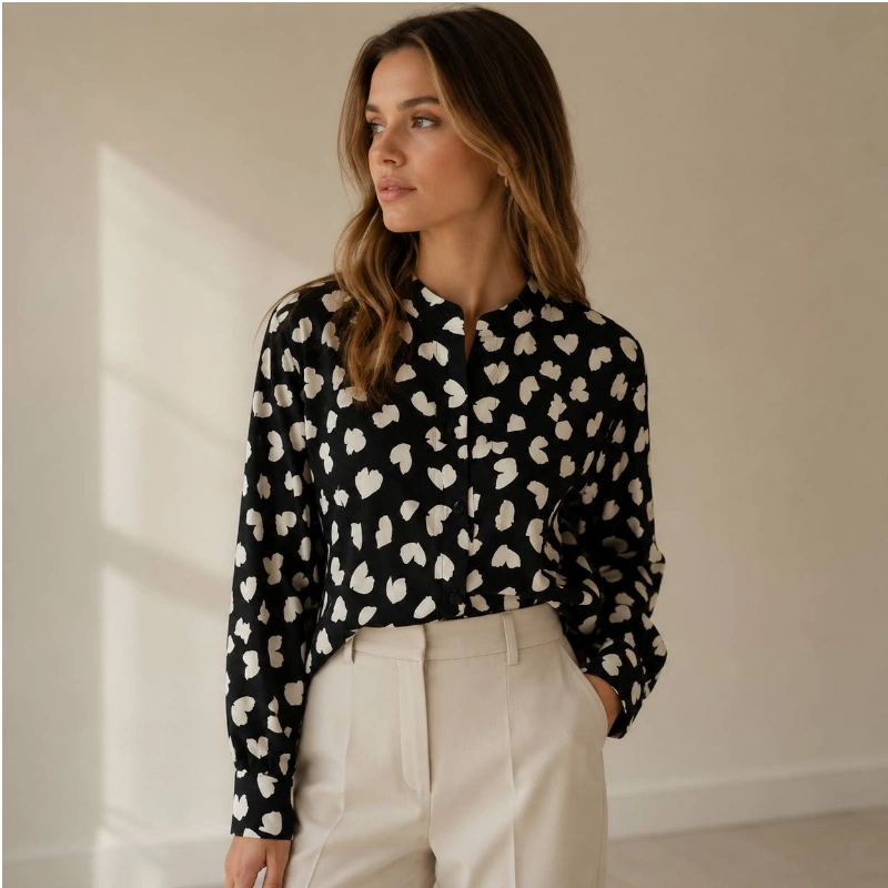 CAMISA MICHAEL KORS - BLANCO NEGRO