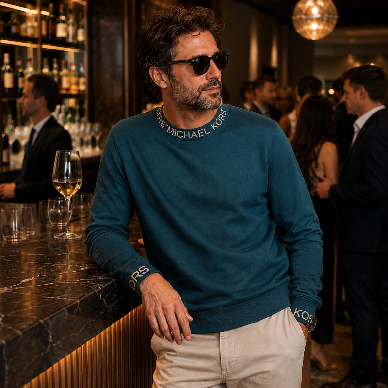 POLERON HOMBRE MICHAEL KORS VERDE