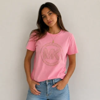 POLERA MICHAEL KORS MUJER LOGO ROSA