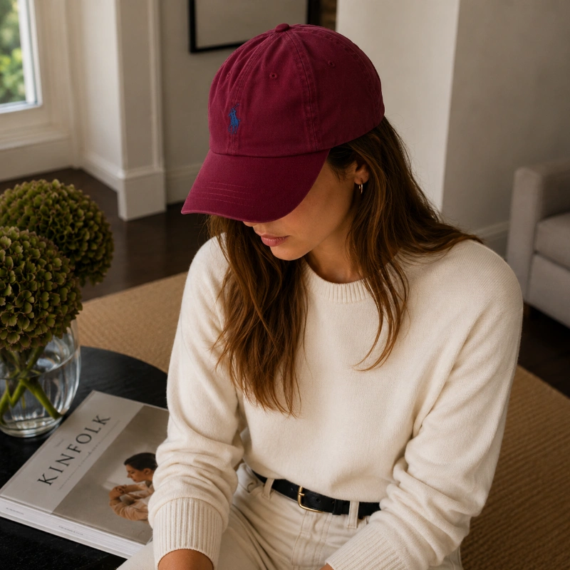 GORRA POLO RALPH LAUREN  -  BURGUNDY