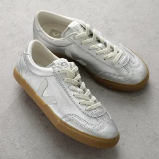 ZAPATILLAS VEJA - VOLLEY O.T LEATHER SILVER WHITE NATURAL
