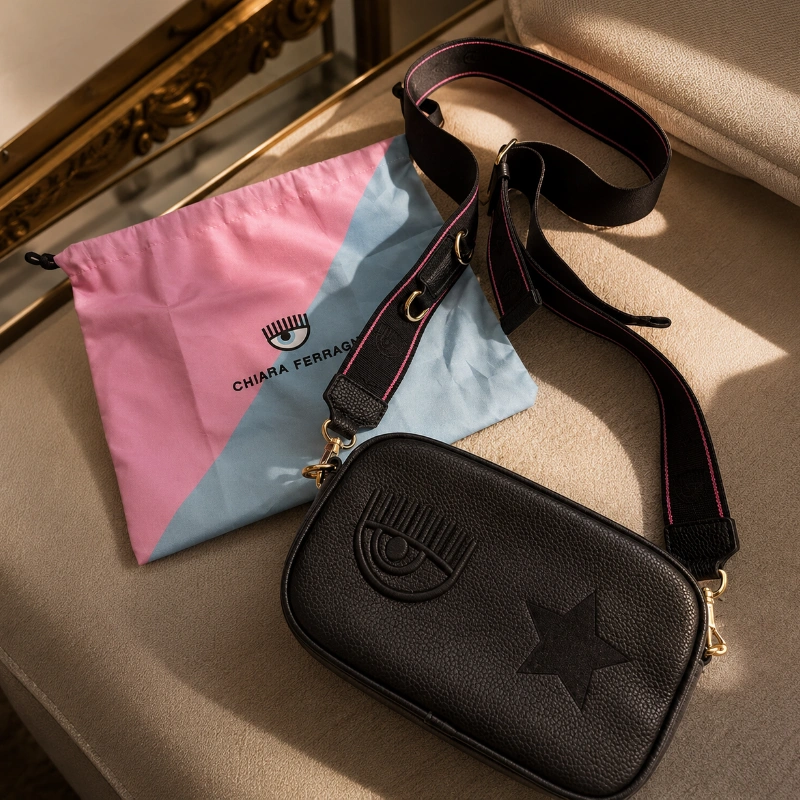 CROSSBODY CHIARA FERRAGNI EYE STAR NEGRO