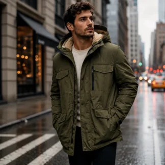 ABRIGO MICHAEL KORS HOMBRE VERDE
