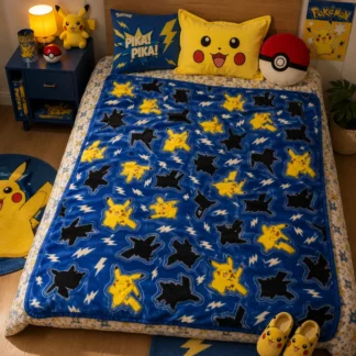 MANTA PELUDA POKEMON - PIKACHU 120X150 CMS