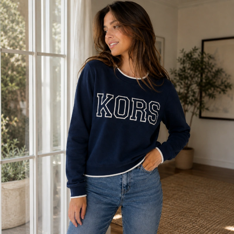 SWEATER MICHAEL KORS - AZUL LETRAS KORS
