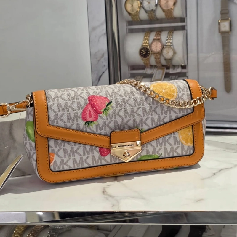 CARTERA MICHAEL KORS SOHO SMALL CONVERTIBLE SHOULDER BAG MONOGRAMA VAINILLA