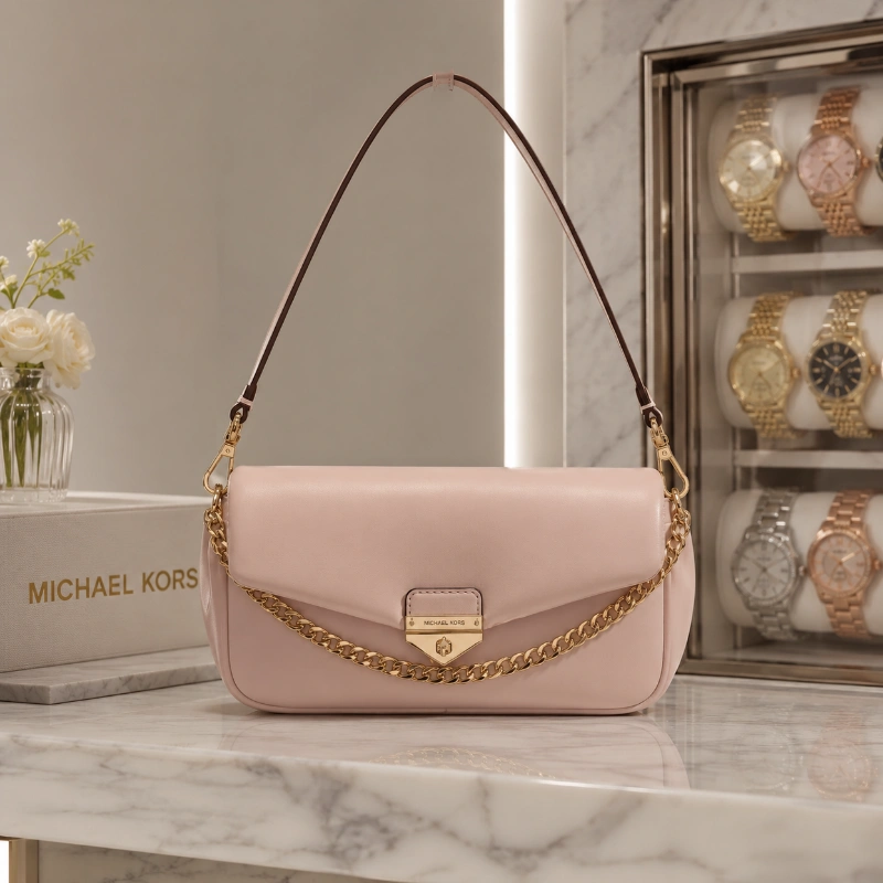 CARTERA MICHAEL KORS SOHO SMALL CONVERTIBLE SHOULDER BAG ROSA