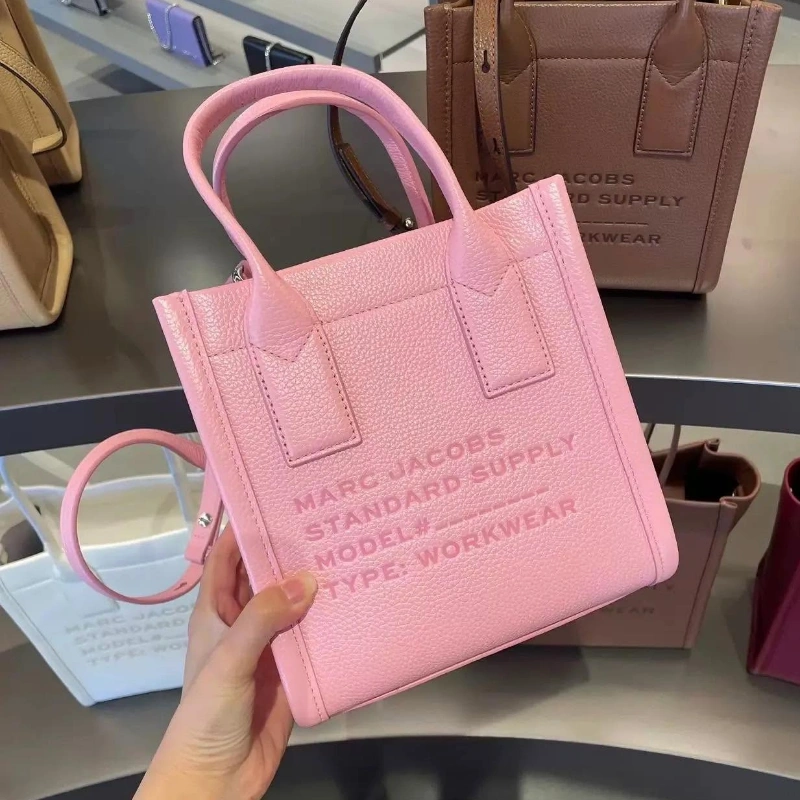 TOTE MARC JACOBS SMALL STANDARD SUPPLY DE CUERO ROSA
