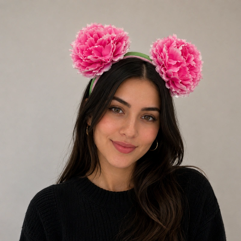 DIADEMA OREJITAS DISNEY PARKS -  MICKEY MOUSE PRIMAVER FLORES