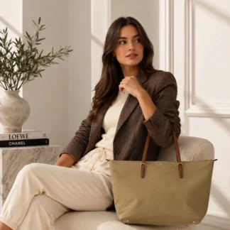 Cartera Lauren Ralph Lauren Medium Keaton Tote de nylon color Clay original en Trendstore Chile. Vista frontal de la cartera Lauren Ralph Lauren Keaton Tote para mujer con compra segura y envío a todo Chile. Detalle del logo metálico LRL de la cartera Lauren Ralph Lauren Medium Keaton disponible en Trendstore Chile. Vista lateral de la cartera tote Lauren Ralph Lauren de nylon premium color Clay, producto original. Interior amplio de la cartera Lauren Ralph Lauren Medium Keaton Tote con cierre superior disponible en Trendstore Chile. Cartera tote Lauren Ralph Lauren de nylon original para mujer con despacho a todo Chile desde Trendstore Chile. Textura del nylon resistente y asas con acabado tipo cuero de la Lauren Ralph Lauren Medium Keaton Tote original. Cartera Lauren Ralph Lauren Medium Keaton Tote original, compra segura y envío a todo Chile en Trendstore Chile.