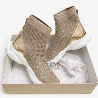 ZAPATILLAS MICHAEL KORS - KATRINA BOOT GOLD CON CRISTALES