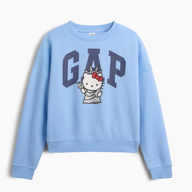 POLERON GAP LOGO HELLO KITTY CELESTE