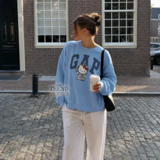 POLERON GAP LOGO HELLO KITTY CELESTE