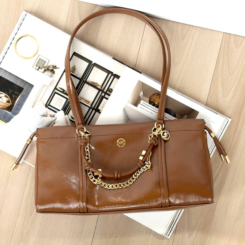 CARTERA MICHAEL KORS MATILDA CAFE AJUSTABLE CON CORDÓN