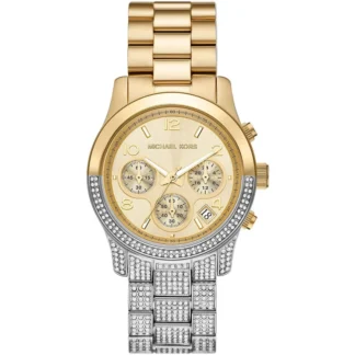Reloj Michael Kors Runway MK7329 bicolor. Michael Kors Runway dorado y plateado para mujer. Reloj Michael Kors MK7329 con cristales. Michael Kors Runway Chronograph bicolor original. Reloj Michael Kors dorado y plateado con incrustaciones. Detalle bisel con cristales reloj Michael Kors Runway. Reloj Michael Kors Runway esfera dorada. Michael Kors Runway 38 mm cronógrafo. Reloj Michael Kors original disponible en Trendstore Chile. Reloj Michael Kors bicolor con envío a todo Chile. Palabras clave SEO Michael Kors Runway, Michael Kors MK7329, reloj Michael Kors mujer, reloj Michael Kors bicolor, reloj Michael Kors dorado y plateado, Michael Kors Runway Chronograph, reloj con cristales Michael Kors, reloj cronógrafo mujer, reloj Michael Kors 38 mm, reloj acero inoxidable Michael Kors, Trendstore Chile. Meta description Reloj Michael Kors Runway MK7329 bicolor dorado y plateado con incrustaciones, esfera dorada, cronógrafo, fecha y resistencia al agua de 10 ATM.