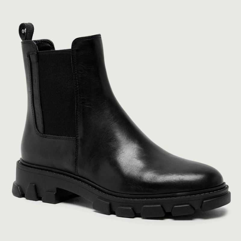 BOTINES MICHAEL KORS - MODELO RIDLEY DE CUERO NEGRO