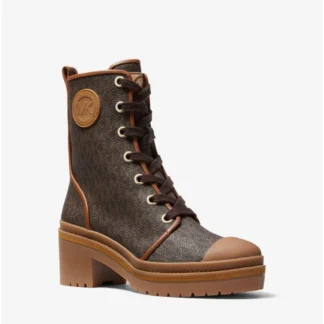 BOTINES MICHAEL KORS - MODELO COREY BOOTIE CAFE MONOGRAMA