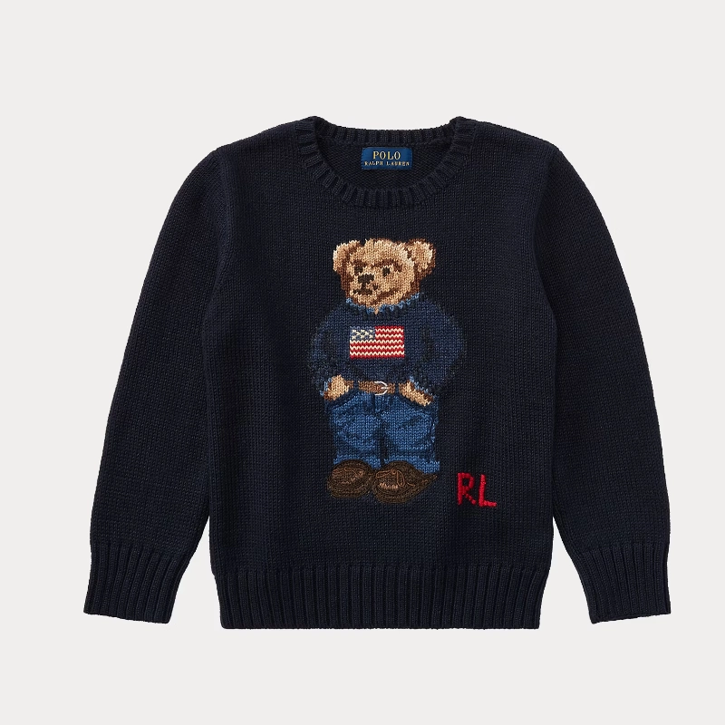 SWEATER POLO RALPH LAUREN POLO BEAR - AZUL