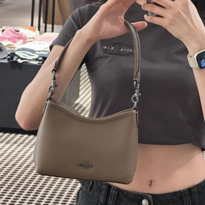 CARTERA COACH LAUREL SHOULDER BAG  DARK STONE
