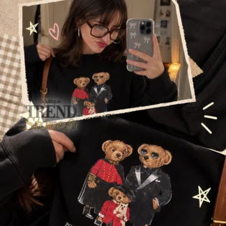 POLERÓN POLO RALPH LAUREN POLO BEAR NEGRO FAMILIA