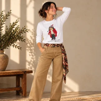 POLERA MANGA LARGAMUJER POLO RALPH LAUREN - BLANCA