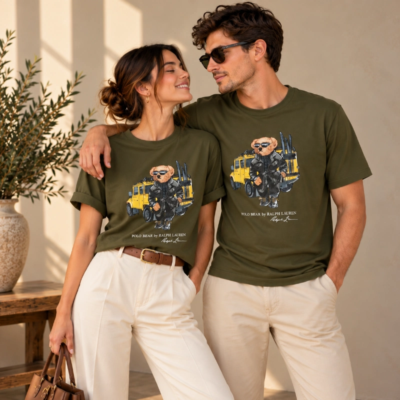 POLERA POLO RALPH LAUREN POLO BEAR - OLIVE